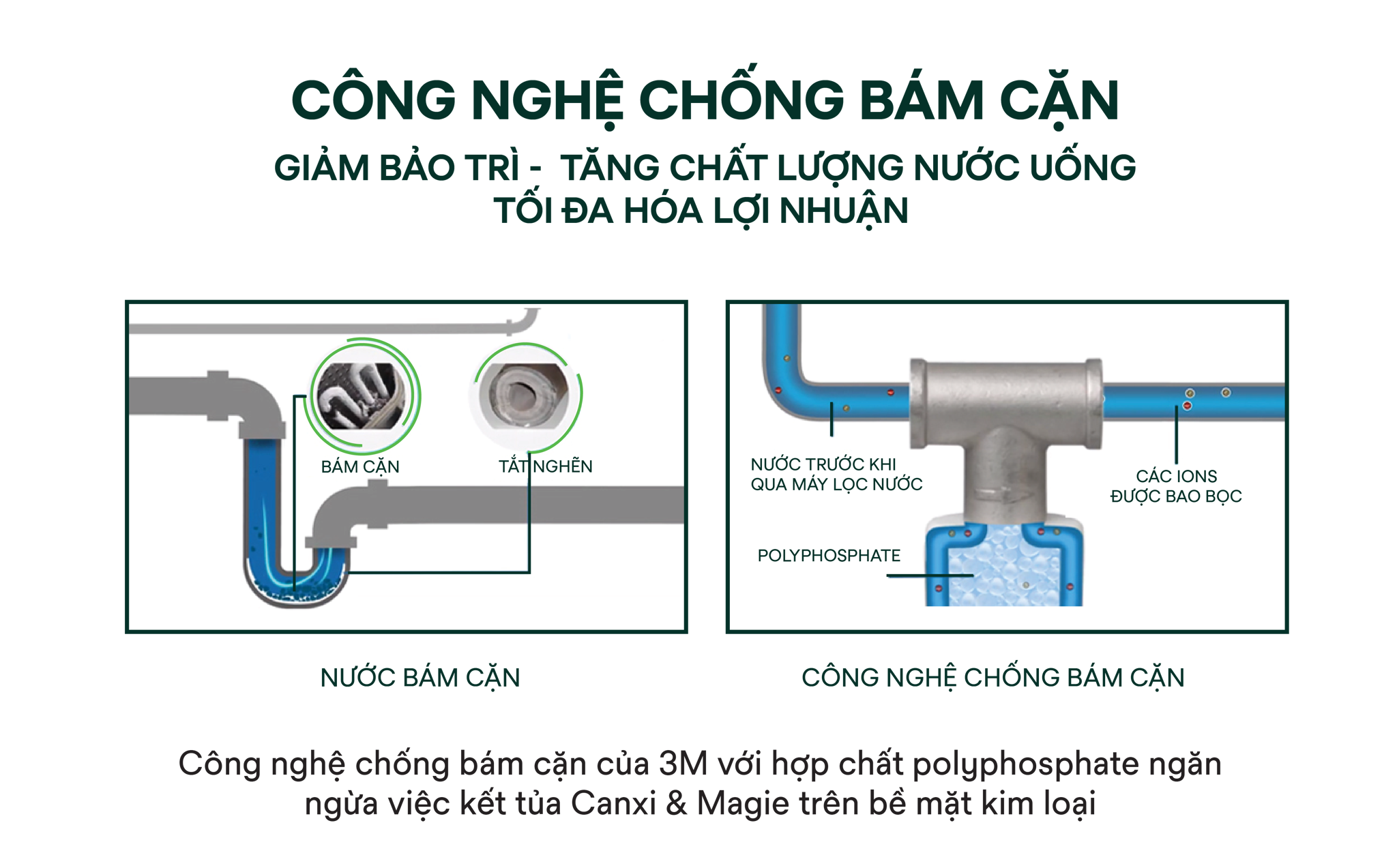 Công nghệ chống bám cặn máy pha cà phê 3M