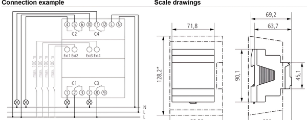 sơ đồ đấu nối công tác thời gian 6441