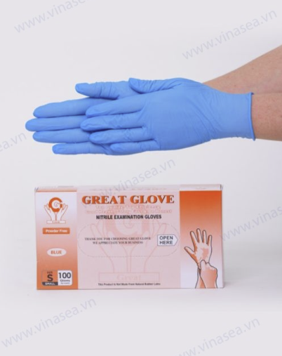 găng tay cao su nitrile không bột