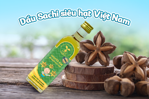 Dầu Sachi ăn dặm cho bé từ 6 tháng tuổi - Khi siêu hạt Việt Nam được đem đi ép dầu