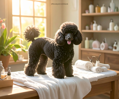 Sữa tắm cho poodle nâu đỏ: Bí quyết giữ màu lông óng ả