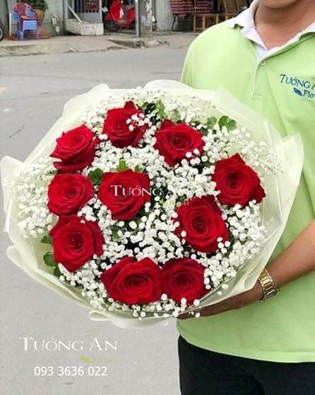 Bó hoa hồng đỏ S121