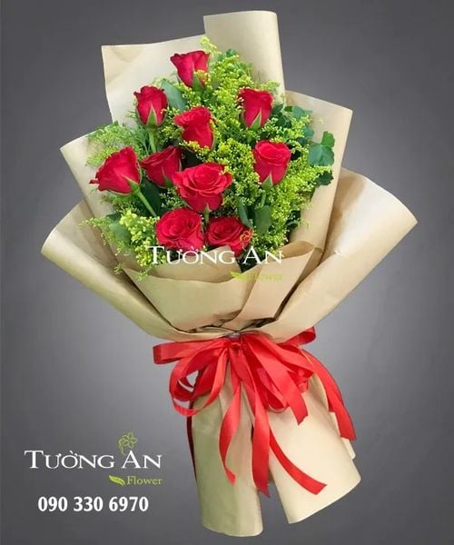 Bó Hoa Hồng 10 Bông