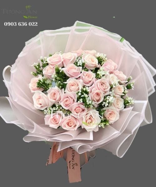 Bó hoa hồng pastel S143