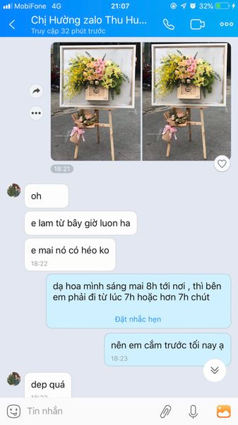 Bình Hoa 2 Tầng