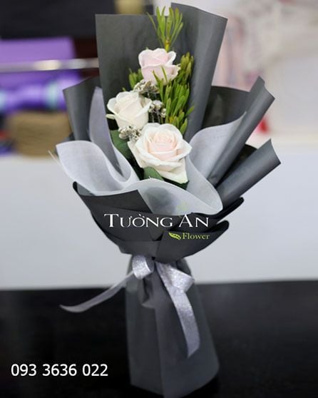 Bó Hoa Hồng 3 Bông
