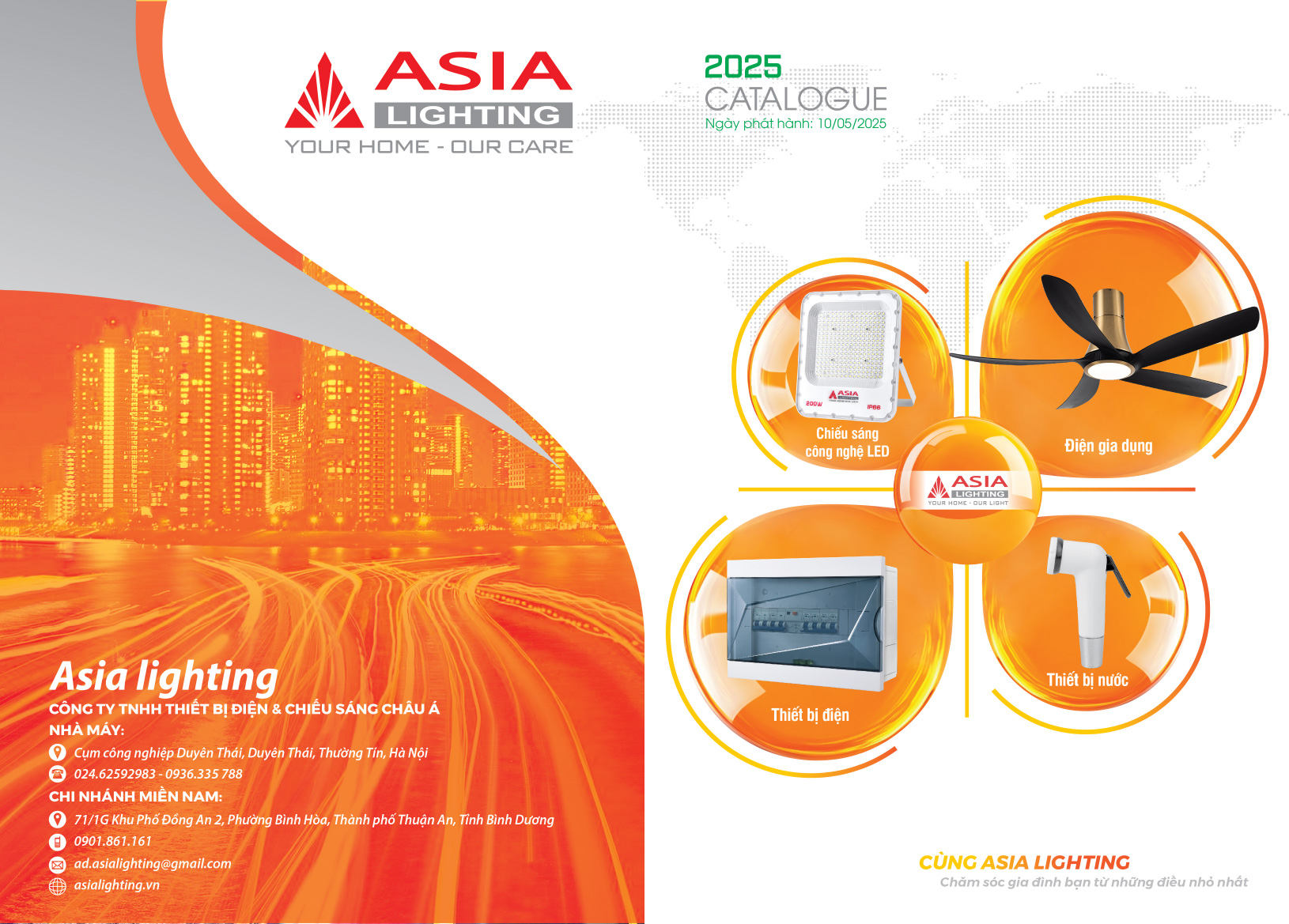 Bảng giá catalog đèn LED Asia 2025