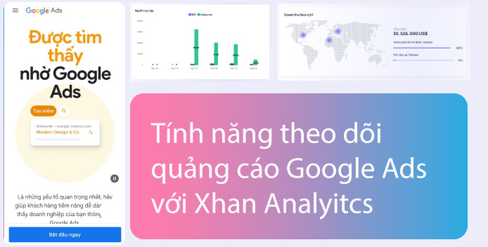 Tính năng theo dõi quảng cáo Google Ads với Xhan Analyitcs