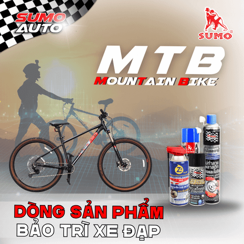 Ứng dụng sản phẩm chăm sóc & bảo trì xe đạp của thương hiệu SUMO AUTO