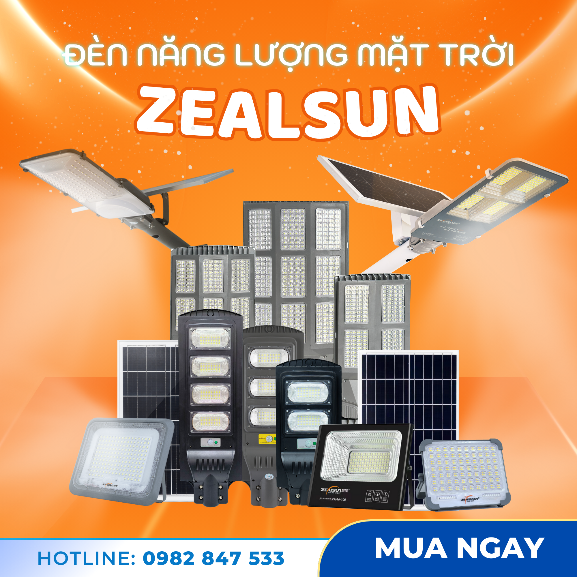 Top các mẫu đèn năng lượng mặt trời ZEALSUN bán chạy nhất hiện nay