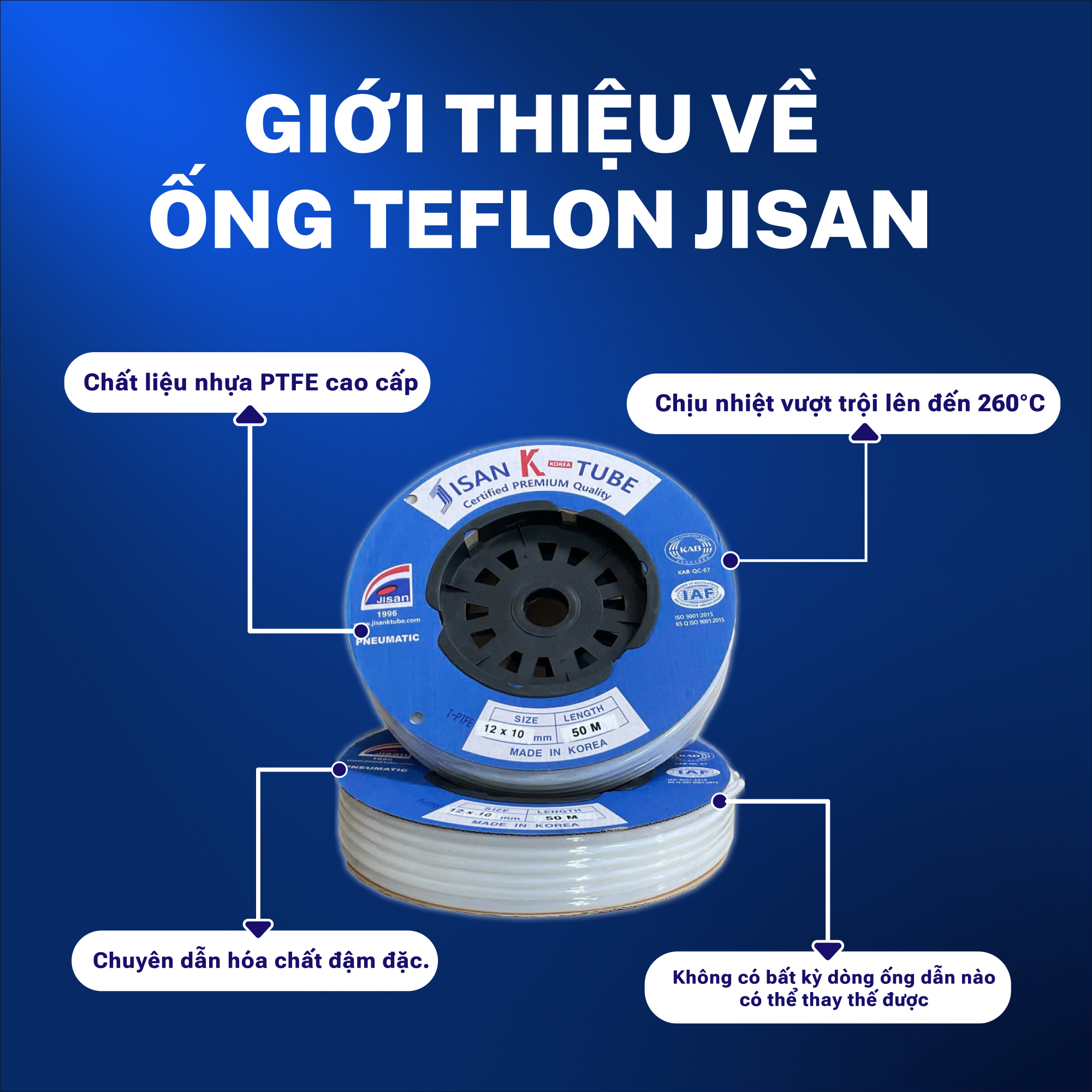 ỨNG DỤNG CỦA ỐNG TEFLON JISAN