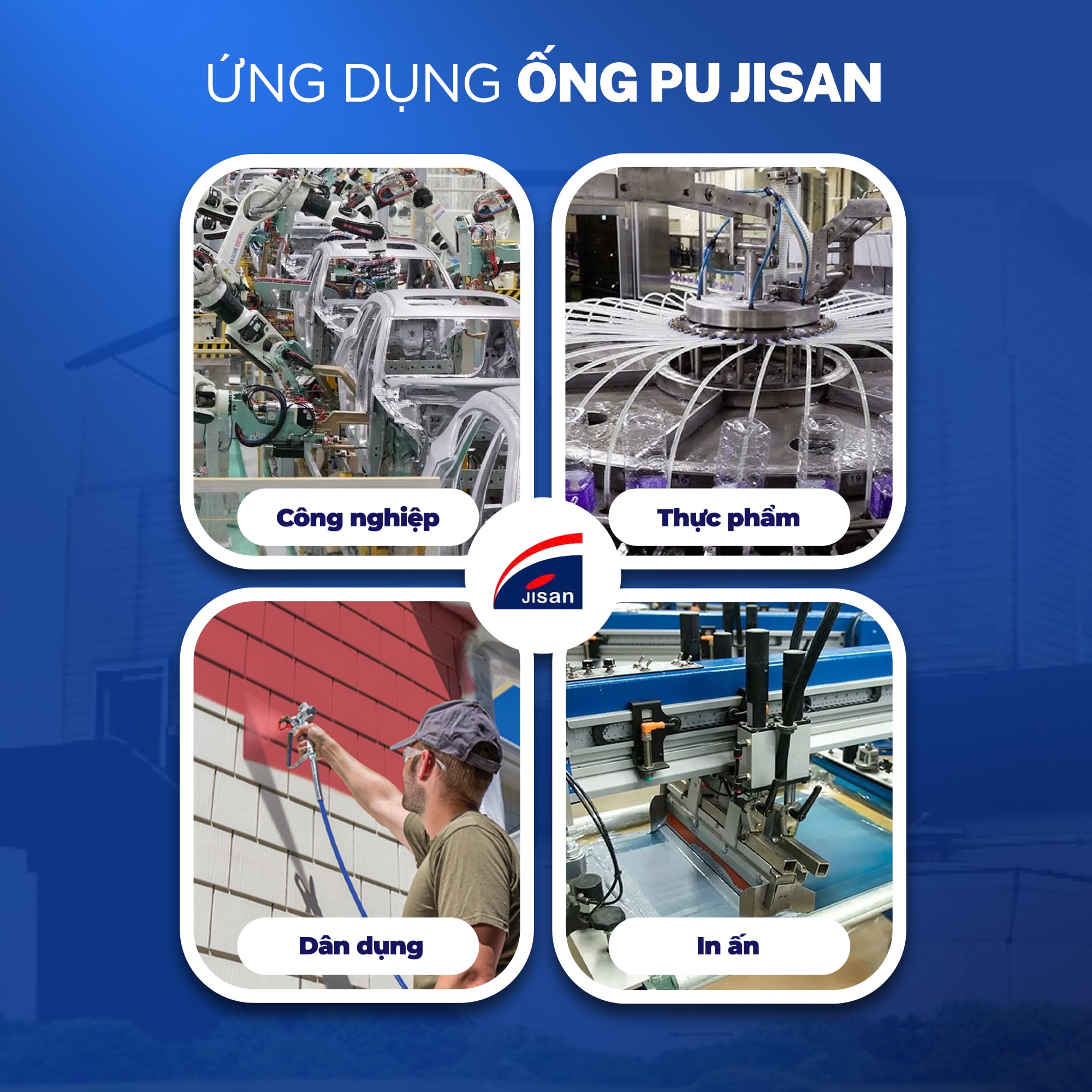 ỐNG PU JISAN - GIẢI PHÁP TỐI ƯU TRONG CÁC HỆ THỐNG TRUYỀN DẪN HIỆN NAY