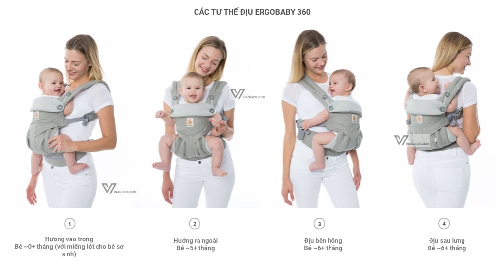 Các tư thế địu Ergobaby 360 2
