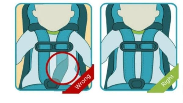 Thắt dây an toàn tránh trường hợp bị xoắn dây