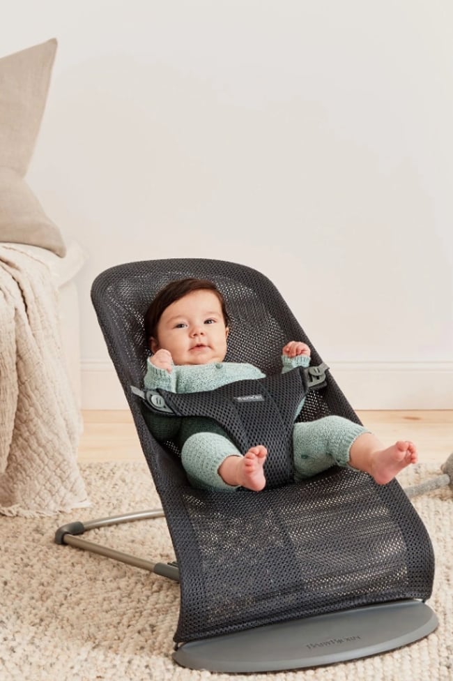 GHẾ RUNG BABY BJORN BOUNCER BLISS - MÀU ANTHRACITE/VẢI LƯỚI MESH