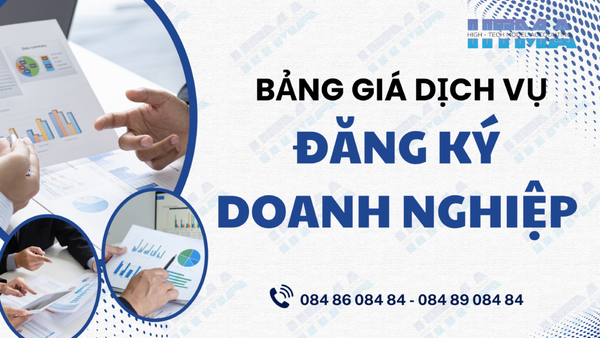 Bảng giá dịch vụ Đăng ký kinh doanh