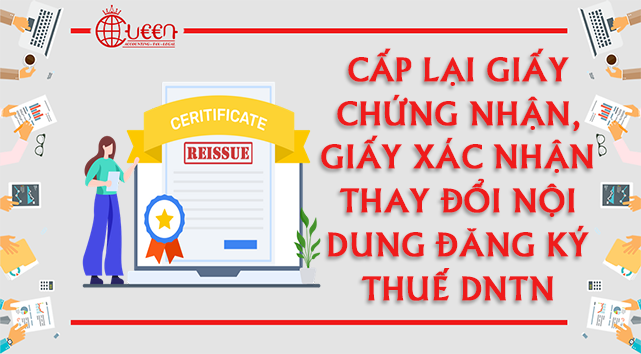 Cấp lại giấy chứng nhận, giấy xác nhận đối với Doanh nghiệp tư nhân