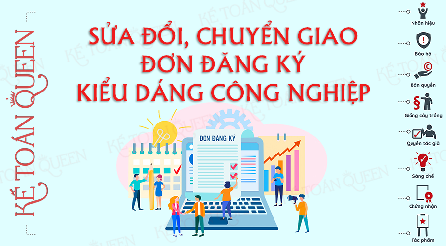 Thủ tục sửa đổi, chuyển giao đơn đăng ký kiểu dáng công nghiệp