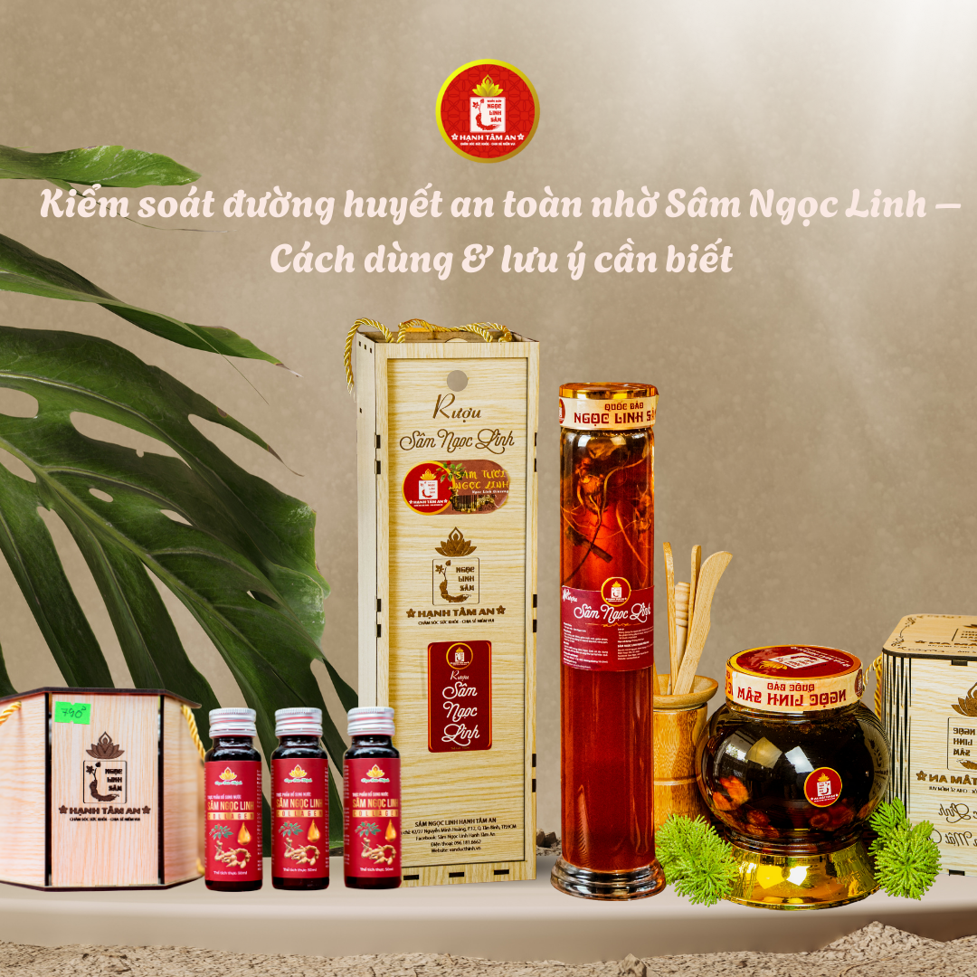 Kiểm soát đường huyết an toàn nhờ Sâm Ngọc Linh – Cách dùng & lưu ý cần biết