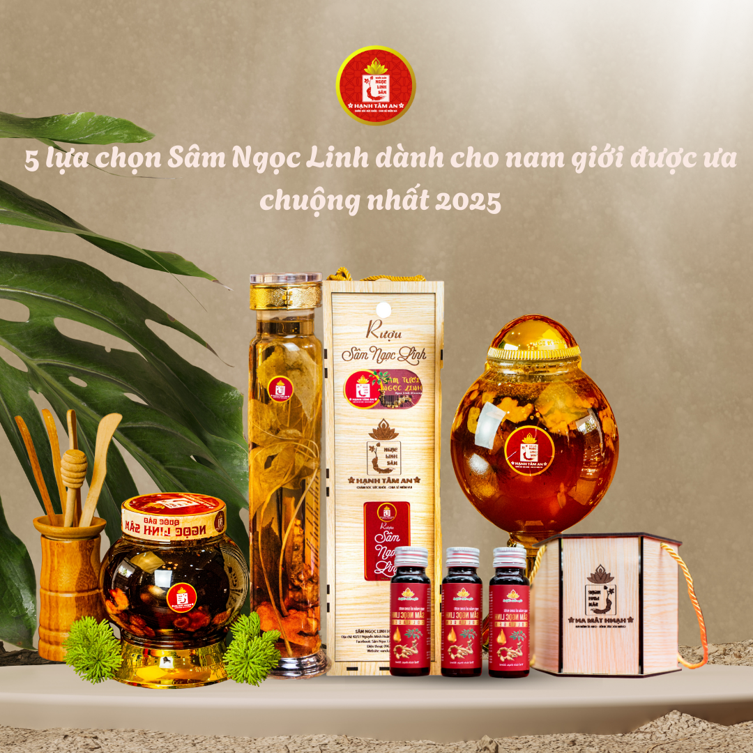 5 lựa chọn Sâm Ngọc Linh dành cho nam giới được ưa chuộng nhất 2025