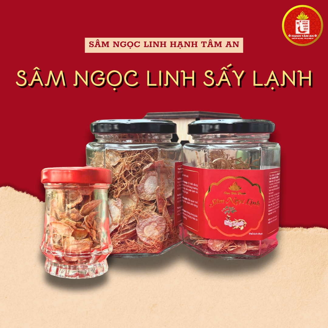 Sâm Ngọc Linh Thái Lát Sấy Khô