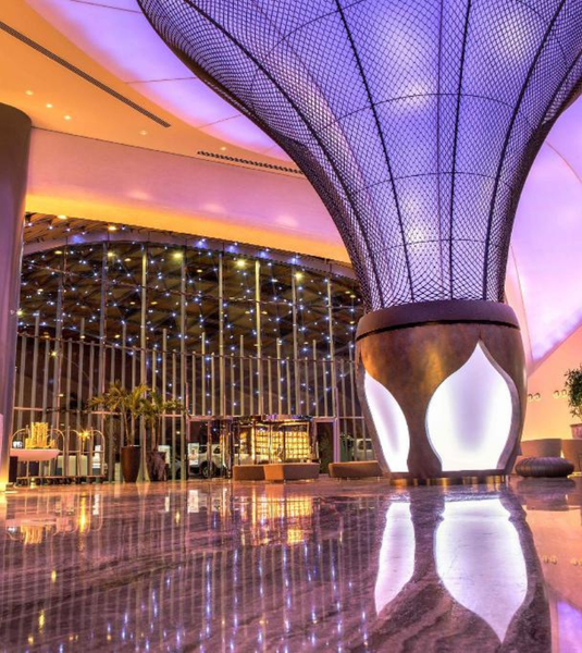 Giải pháp chiếu sáng trần sảnh khách sạn 5 sao sang trọng