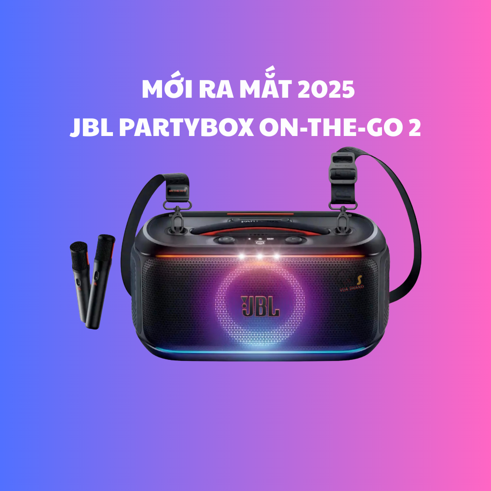 JBL Partybox On-The-Go 2 mới ra mắt nhiều nâng cấp