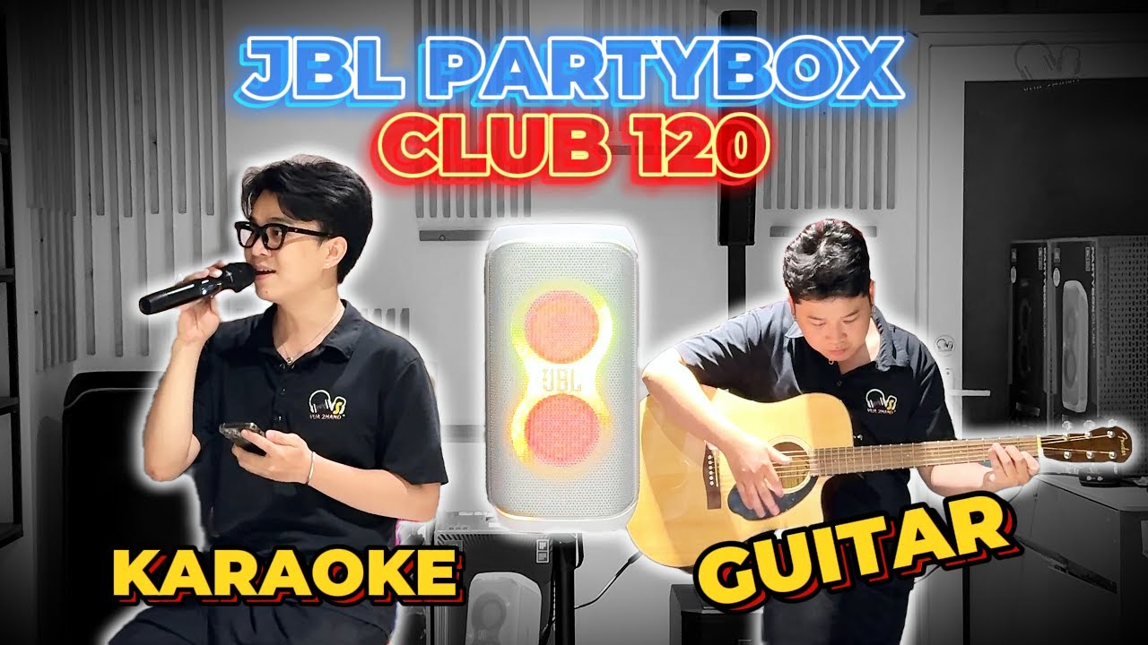 JBL Partybox Club 120 kết nối Micro & Guitar có được không ?