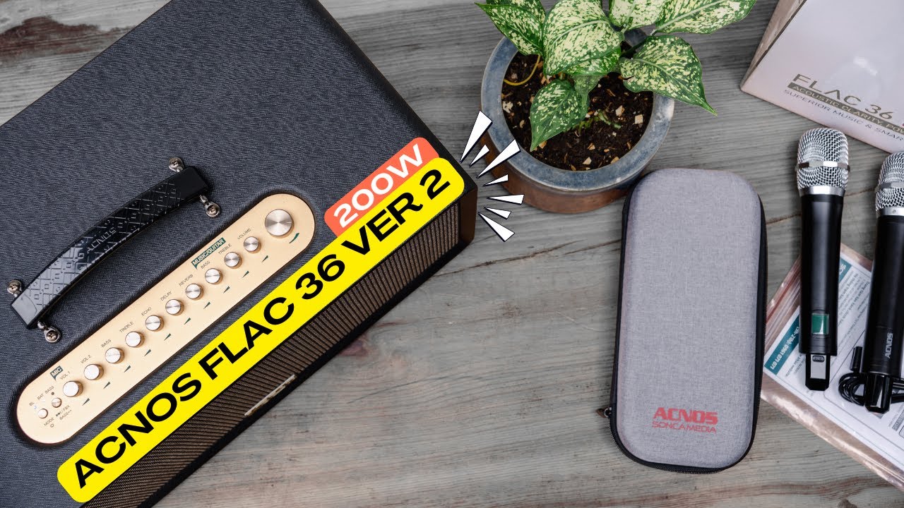 Trên Tay Acnos FLAC 36 Ver 2 – Nâng Cấp Mới, Micro M1 Hát Cực Nhẹ