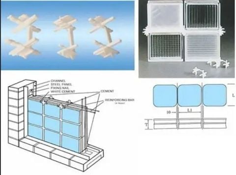 Ke gạch kính lấy sáng 6x80 - 6x95 - 10x95mm